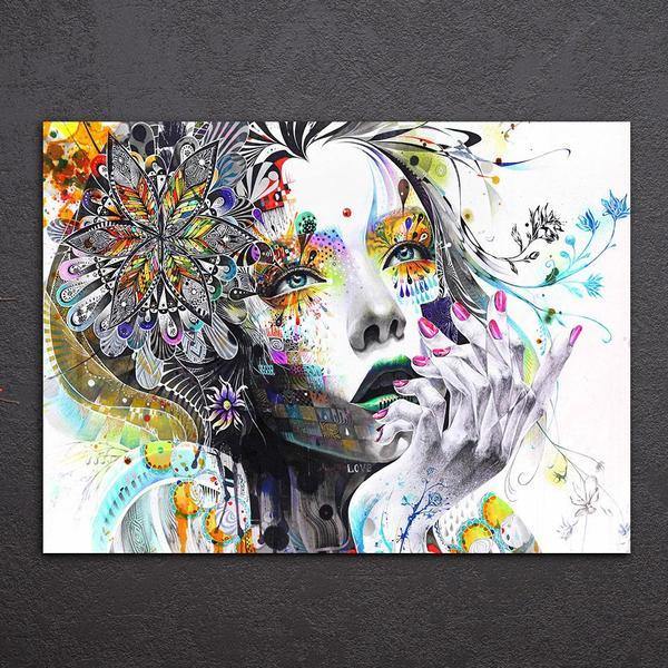 LA RÊVEUSE - Tableau mural sur toile imprimée - Art-Cadre.fr