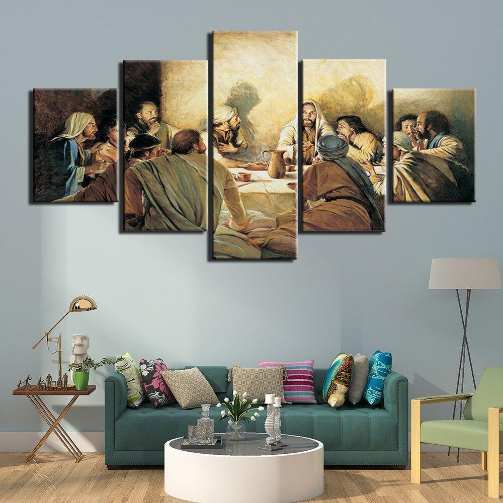LE DERNIER SOUPER - Tableau mural sur toile imprimée - Art-Cadre.fr