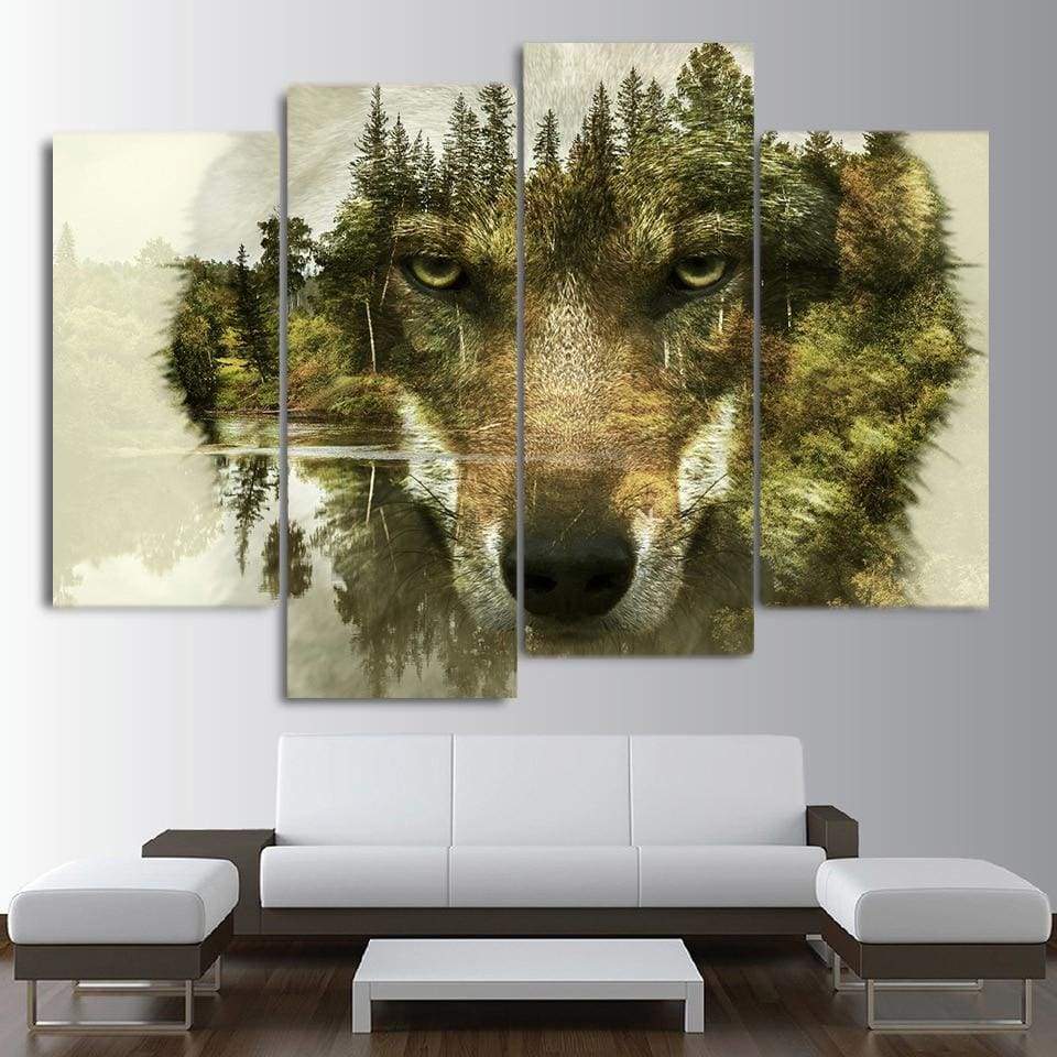 LOUP - Tableau mural sur toile imprimée - Art-Cadre.fr