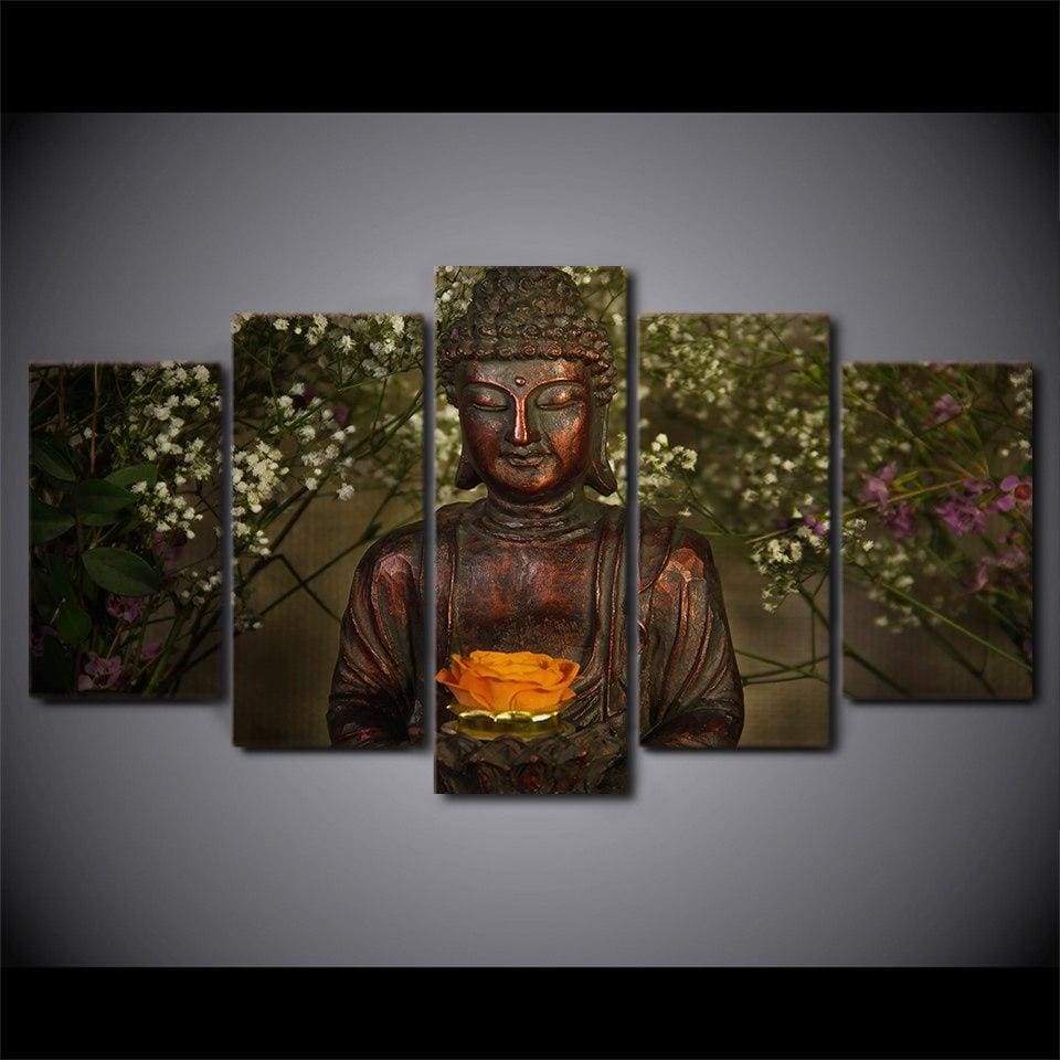 LUMIÈRE DE BOUDDHA - Tableau mural sur toile imprimée - Art-Cadre.fr