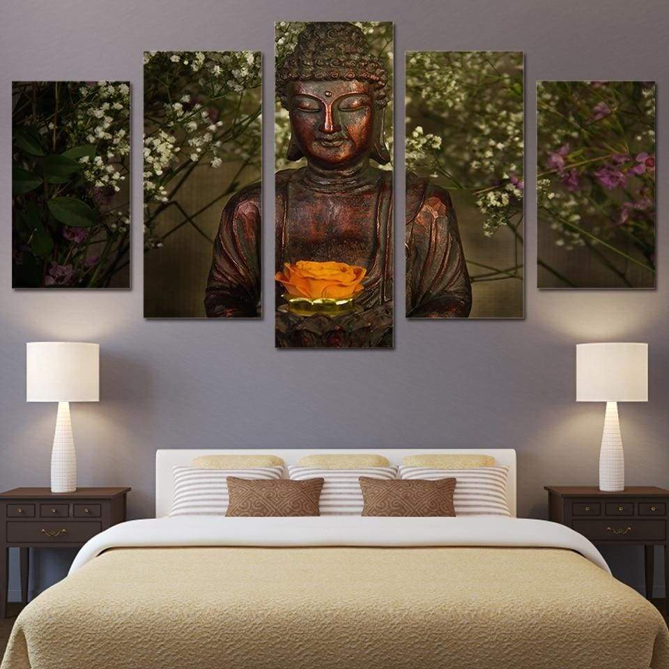LUMIÈRE DE BOUDDHA - Tableau mural sur toile imprimée - Art-Cadre.fr