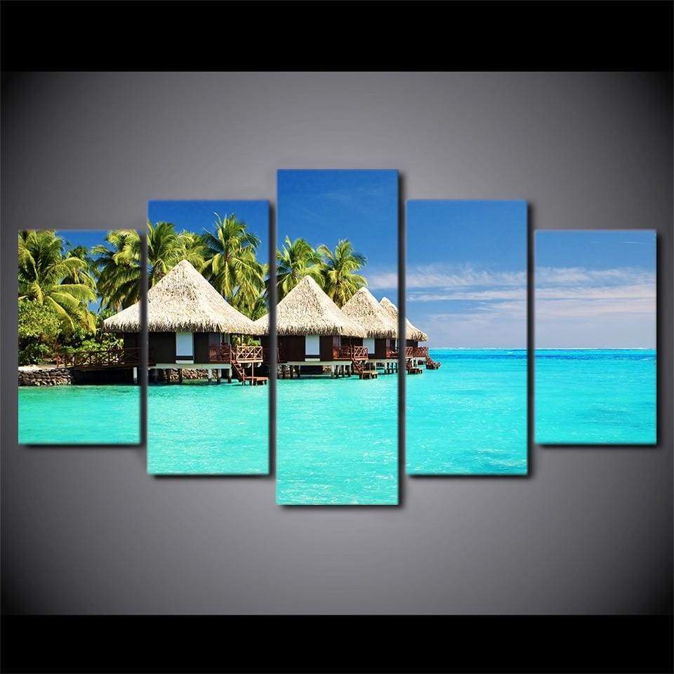 MALDIVES - Tableau mural sur toile imprimée - Art-Cadre.fr