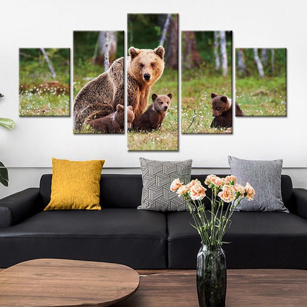 MAMAN OURSE - Tableau mural sur toile imprimée - Art-Cadre.fr