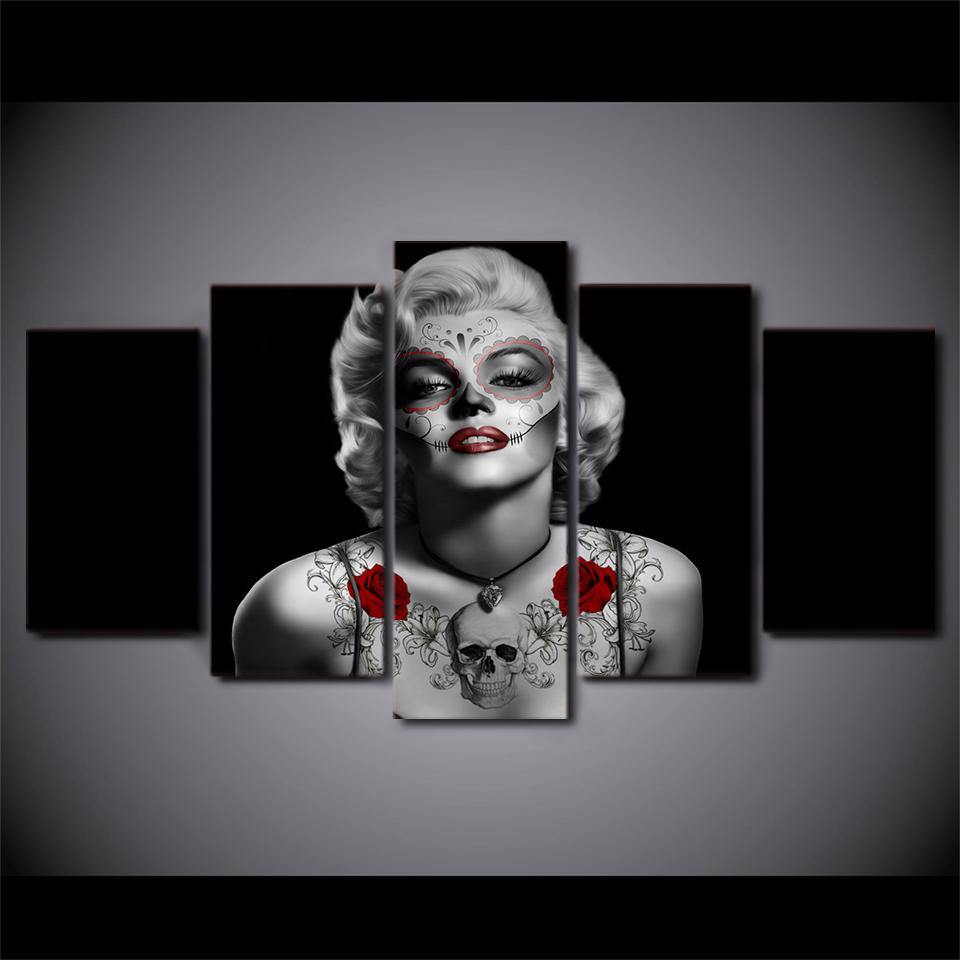 MARILYN TATOUÉE - Tableau mural sur toile imprimée - Art-Cadre.fr