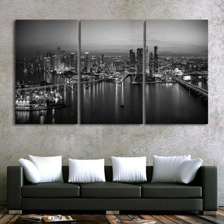 MIAMI RIVER, FLORIDE - Tableau mural sur toile imprimée - Art-Cadre.fr