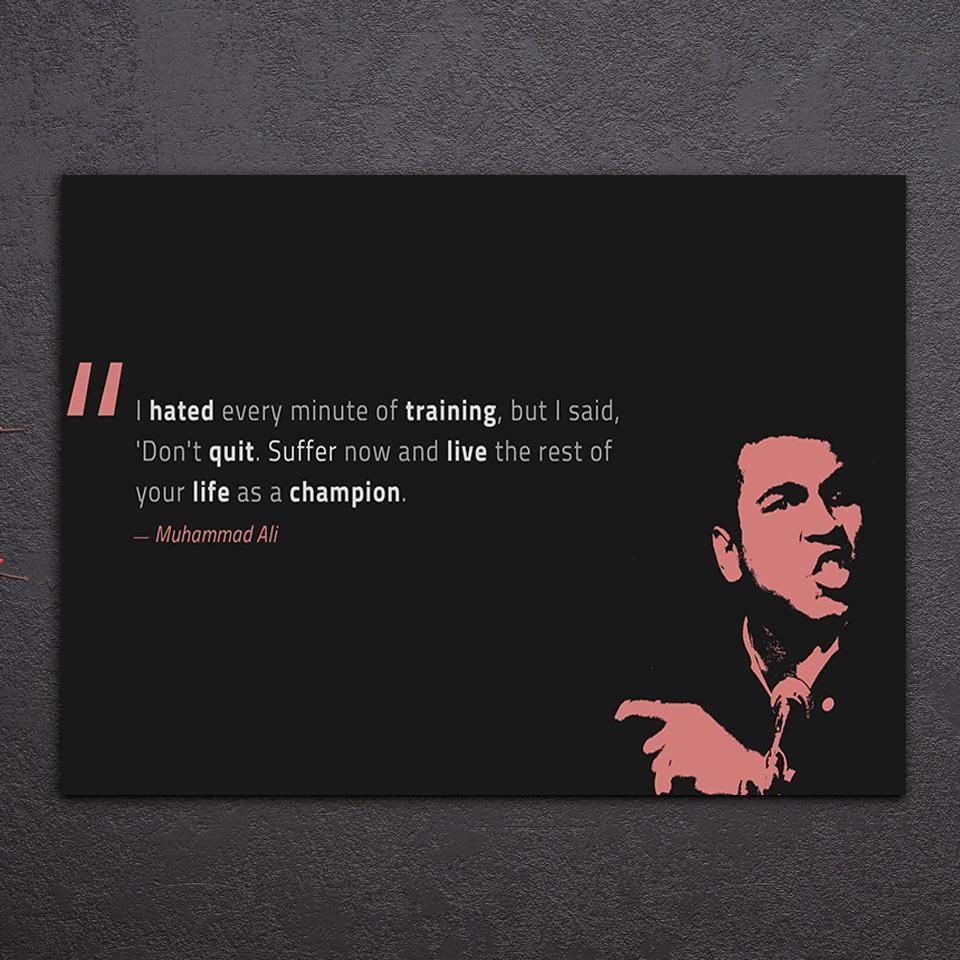 MOHAMED ALI - Tableau mural sur toile imprimée - Art-Cadre.fr