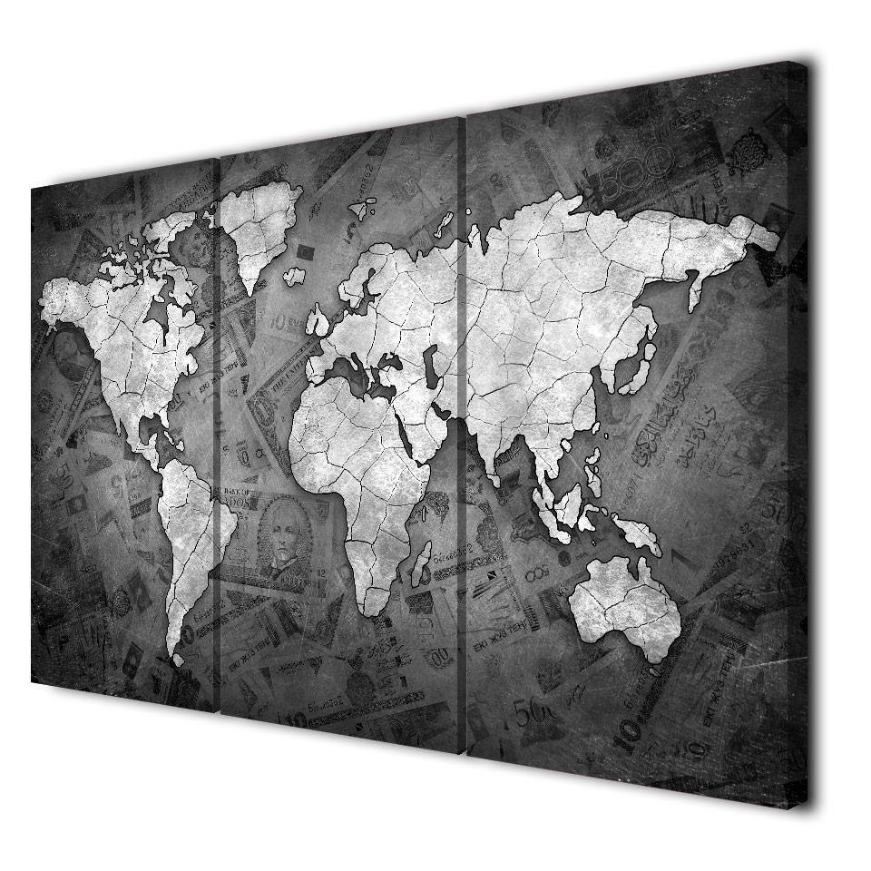 MONDE DES DOLLARS - Tableau mural sur toile imprimée - Art-Cadre.fr
