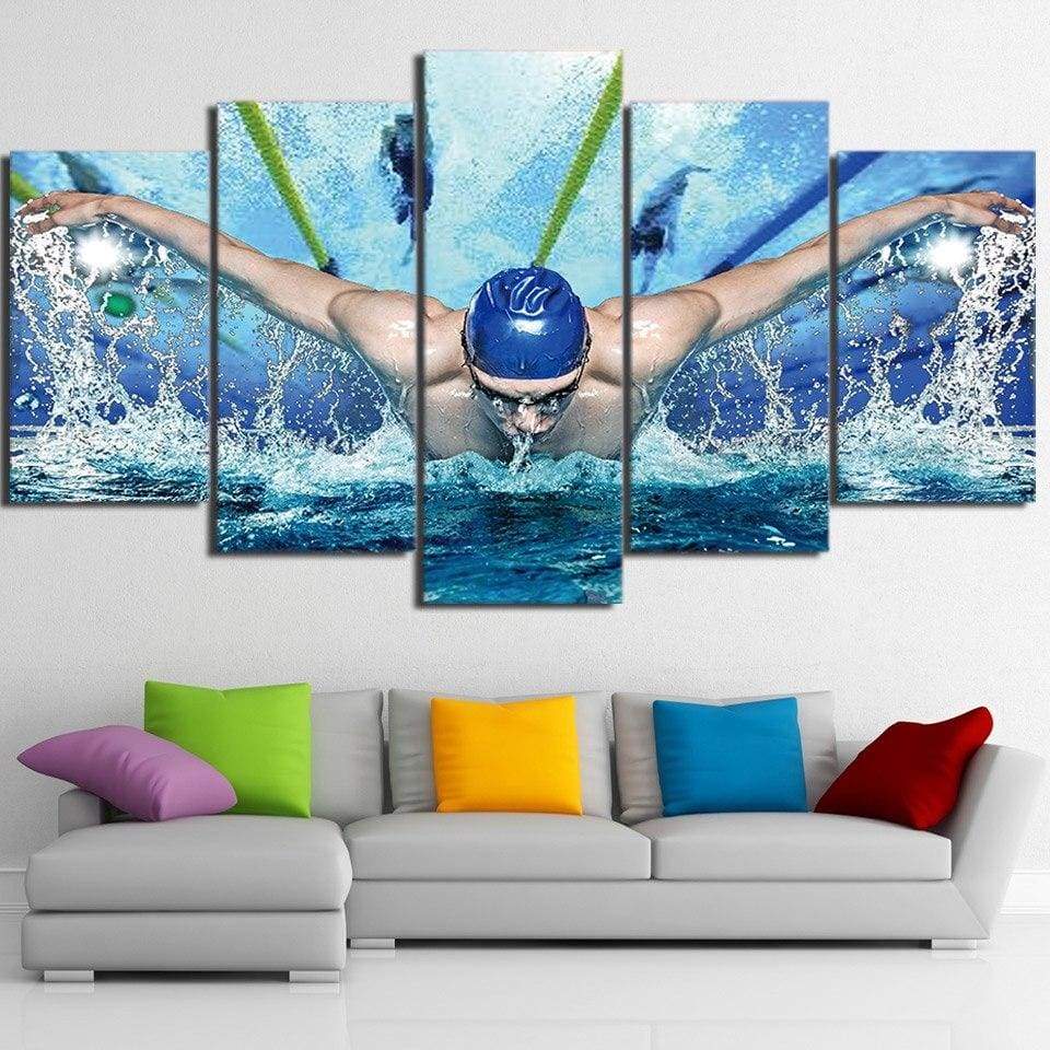 NAGE PAPILLON - Tableau mural sur toile imprimée - Art-Cadre.fr