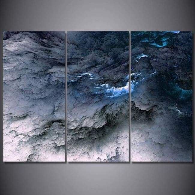 NUAGES GRIS ET BLEUS - Tableau mural sur toile imprimée - Art-Cadre.fr