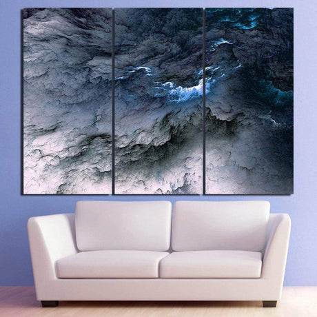 NUAGES GRIS ET BLEUS - Tableau mural sur toile imprimée - Art-Cadre.fr