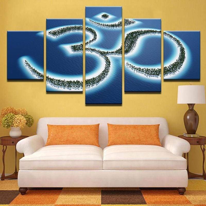 OM DANS L’OCÉAN - Tableau mural sur toile imprimée - Art-Cadre.fr