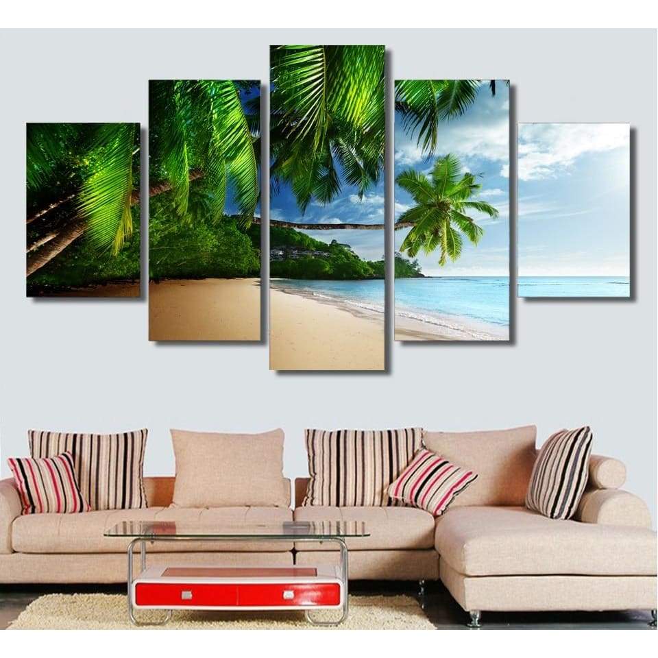 PARADIS TROPICAL - Tableau mural sur toile imprimée - Art-Cadre.fr