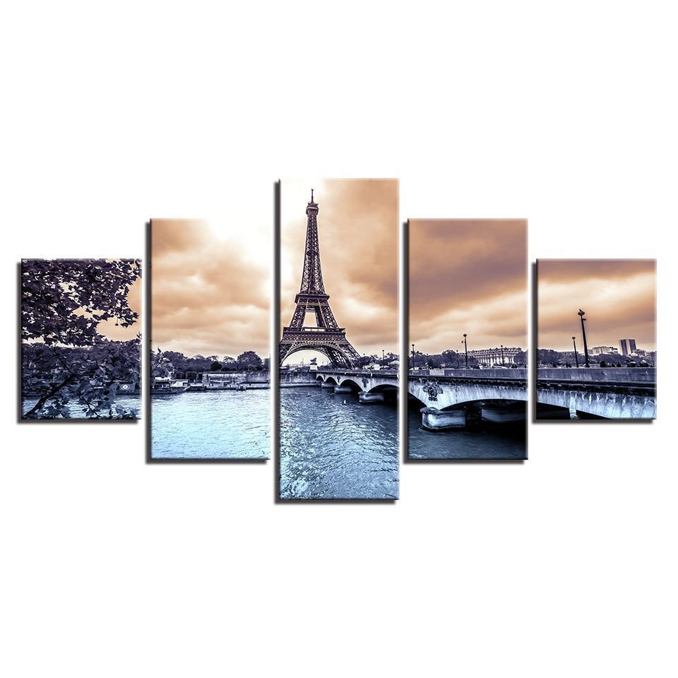 PARIS, BORDS DE SEINE - Tableau mural sur toile imprimée - Art-Cadre.fr