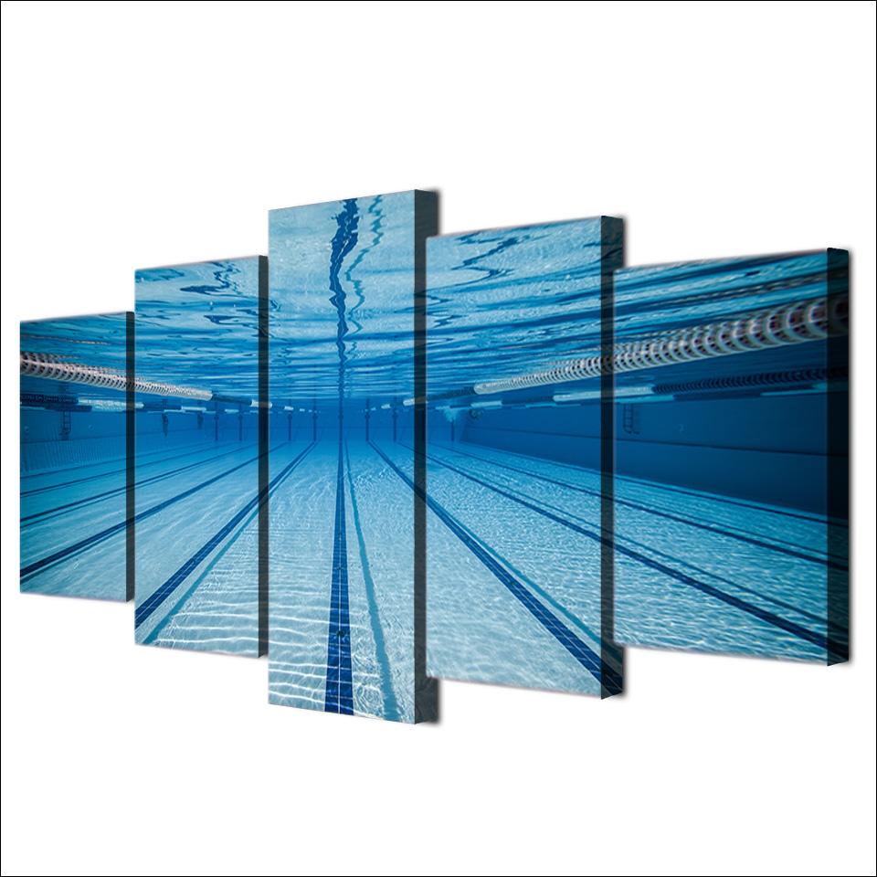 PISCINE OLYMPIQUE - Tableau mural sur toile imprimée - Art-Cadre.fr