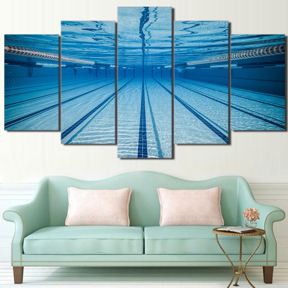 PISCINE OLYMPIQUE - Tableau mural sur toile imprimée - Art-Cadre.fr