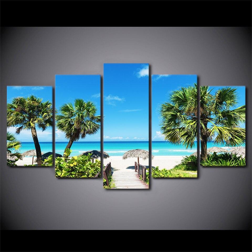 PLAGE DE L'HÔTEL - Tableau mural sur toile imprimée - Art-Cadre.fr