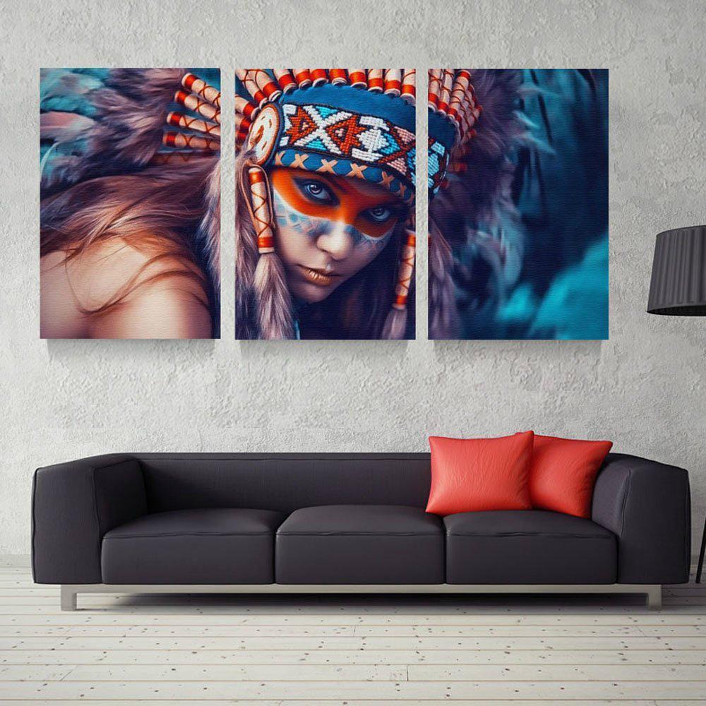 REGARD AMÉRINDIEN - Tableau mural sur toile imprimée - Art-Cadre.fr