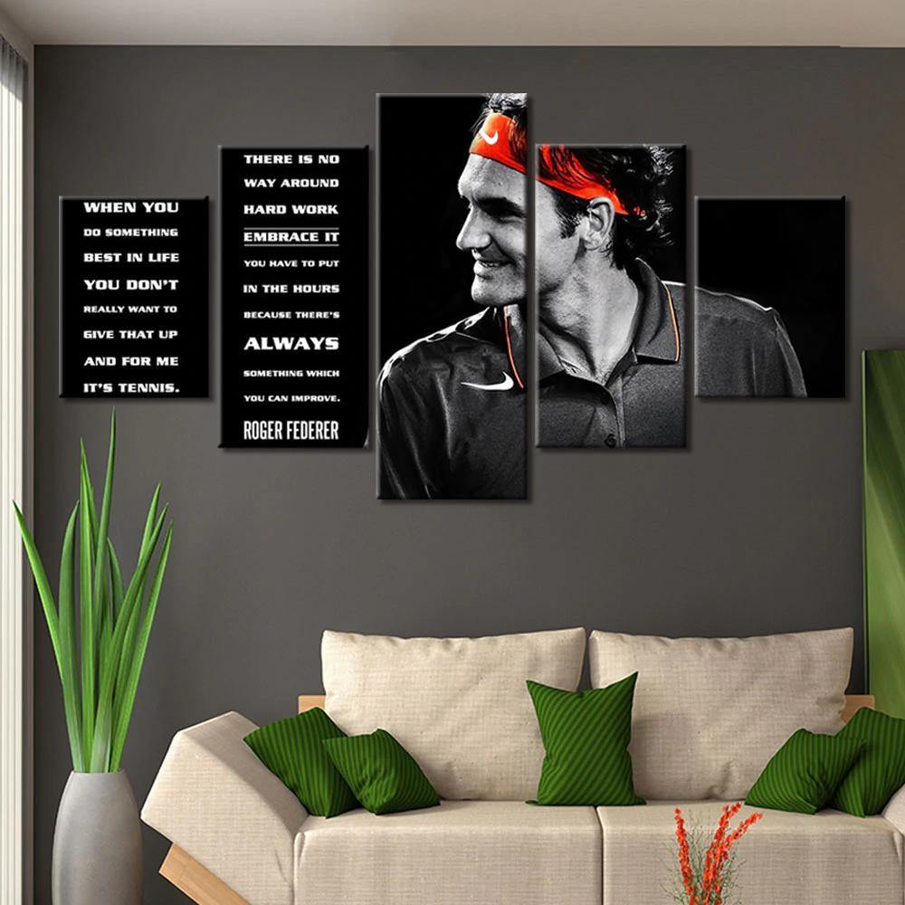 ROGER FEDERER - Tableau mural sur toile imprimée - Art-Cadre.fr