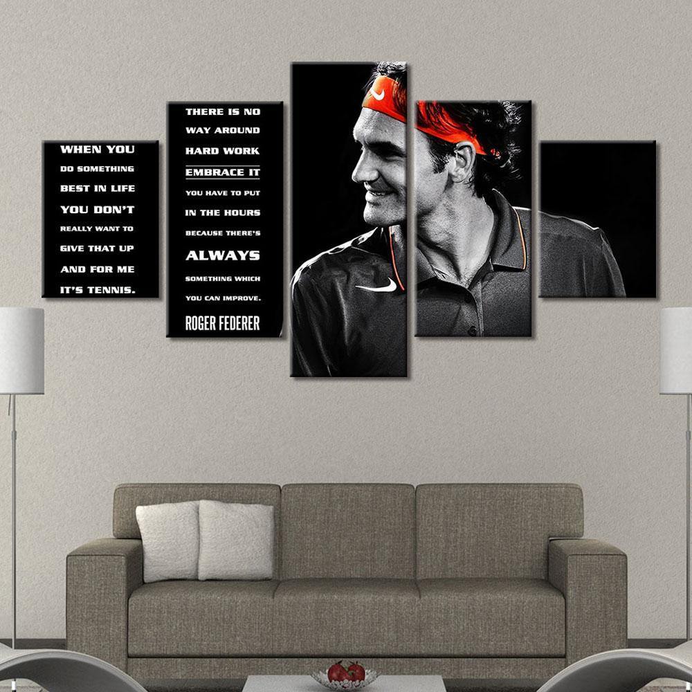 ROGER FEDERER - Tableau mural sur toile imprimée - Art-Cadre.fr