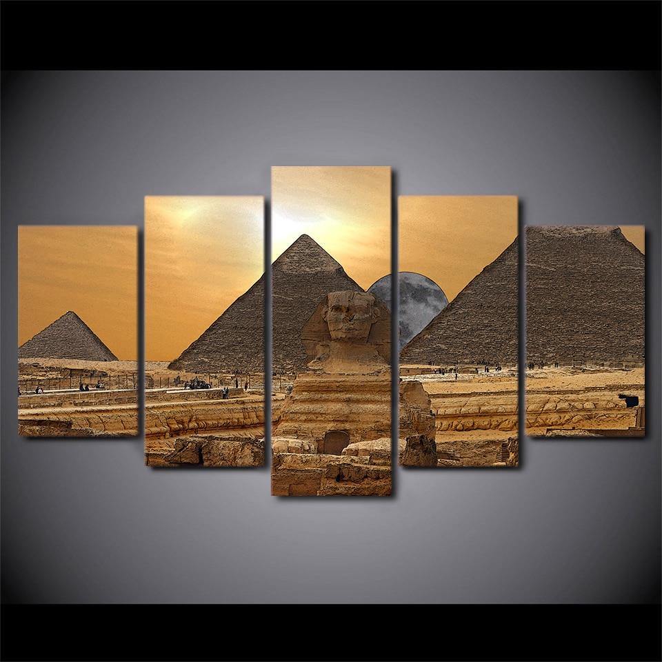 SPHINX ET PYRAMIDES - Tableau mural sur toile imprimée - Art-Cadre.fr