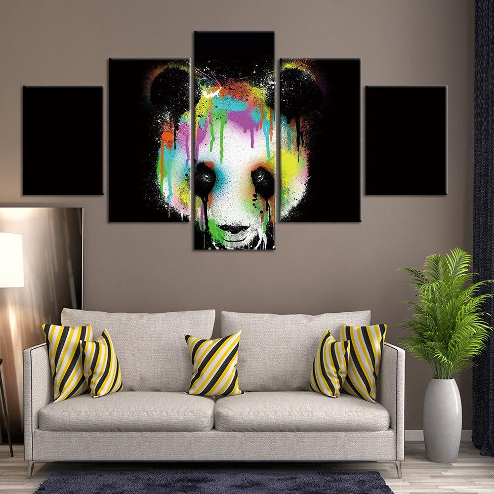 STREET ART PANDA - Tableau mural sur toile imprimée - Art-Cadre.fr
