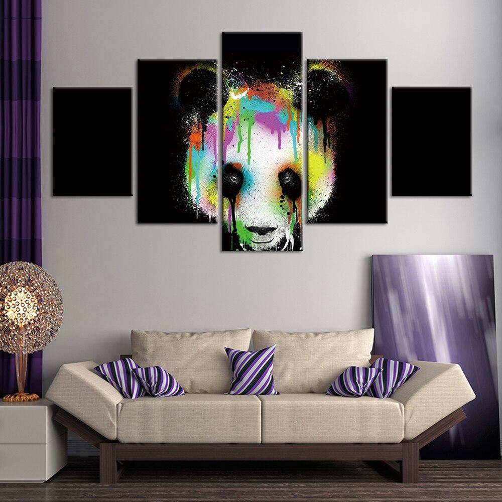 STREET ART PANDA - Tableau mural sur toile imprimée - Art-Cadre.fr
