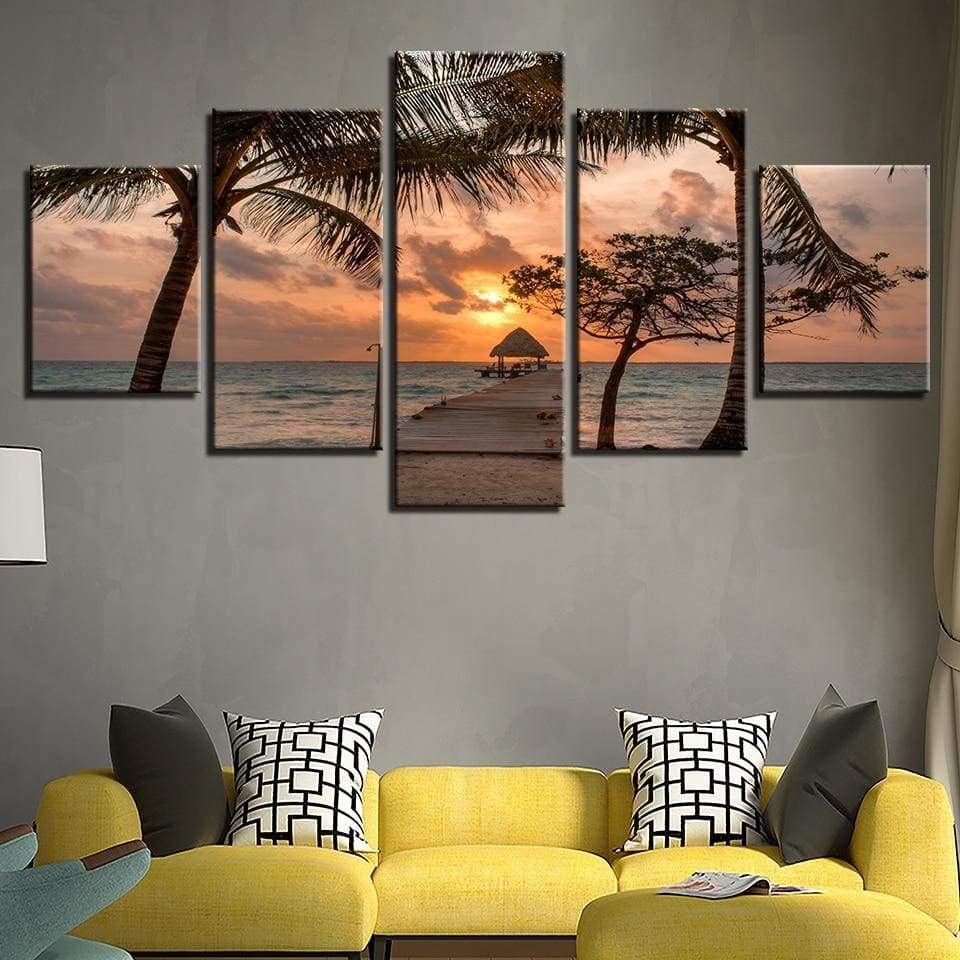 SUNSET - Tableau mural sur toile imprimée - Art-Cadre.fr
