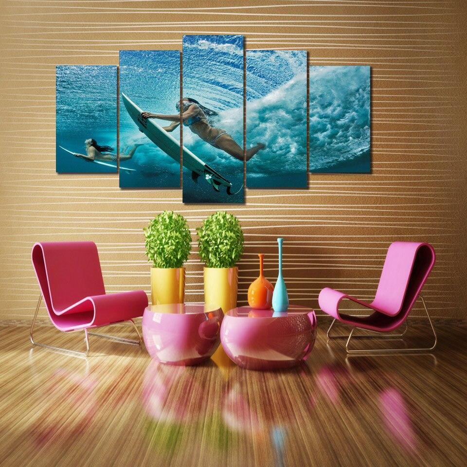 SURFEUSES - Tableau mural sur toile imprimée - Art-Cadre.fr