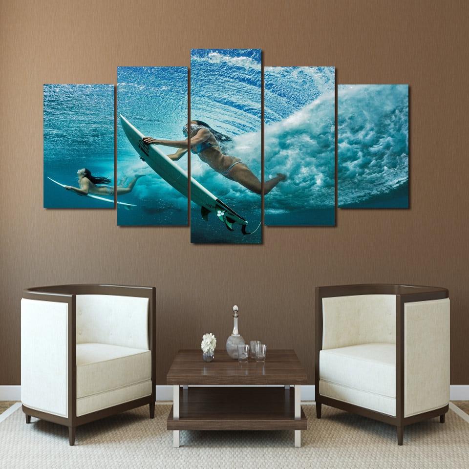 SURFEUSES - Tableau mural sur toile imprimée - Art-Cadre.fr