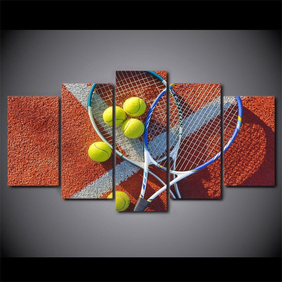 SUR LE COURT - Tableau mural sur toile imprimée - Art-Cadre.fr