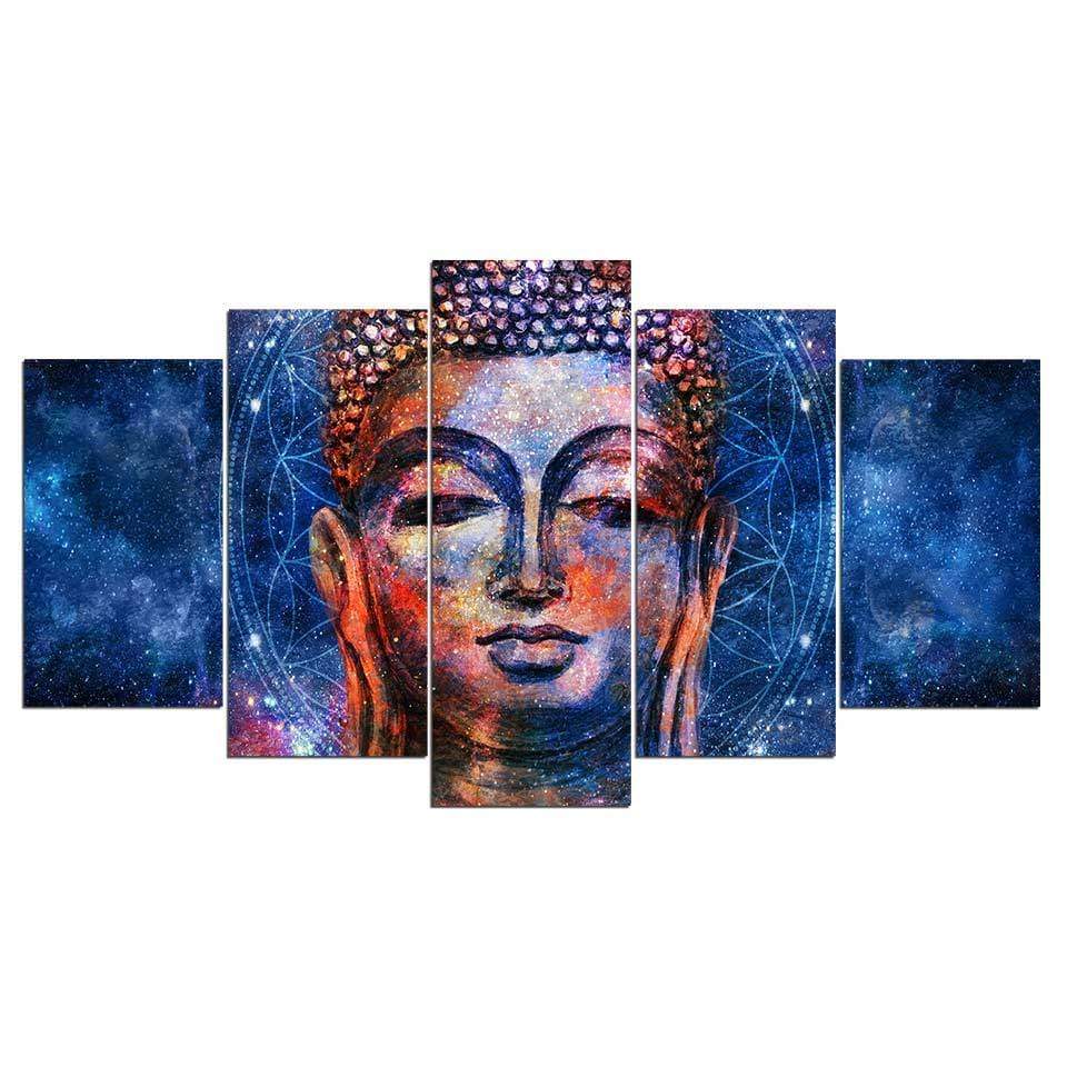 TÊTE DE BOUDDHA 5 - Tableau mural sur toile imprimée - Art-Cadre.fr