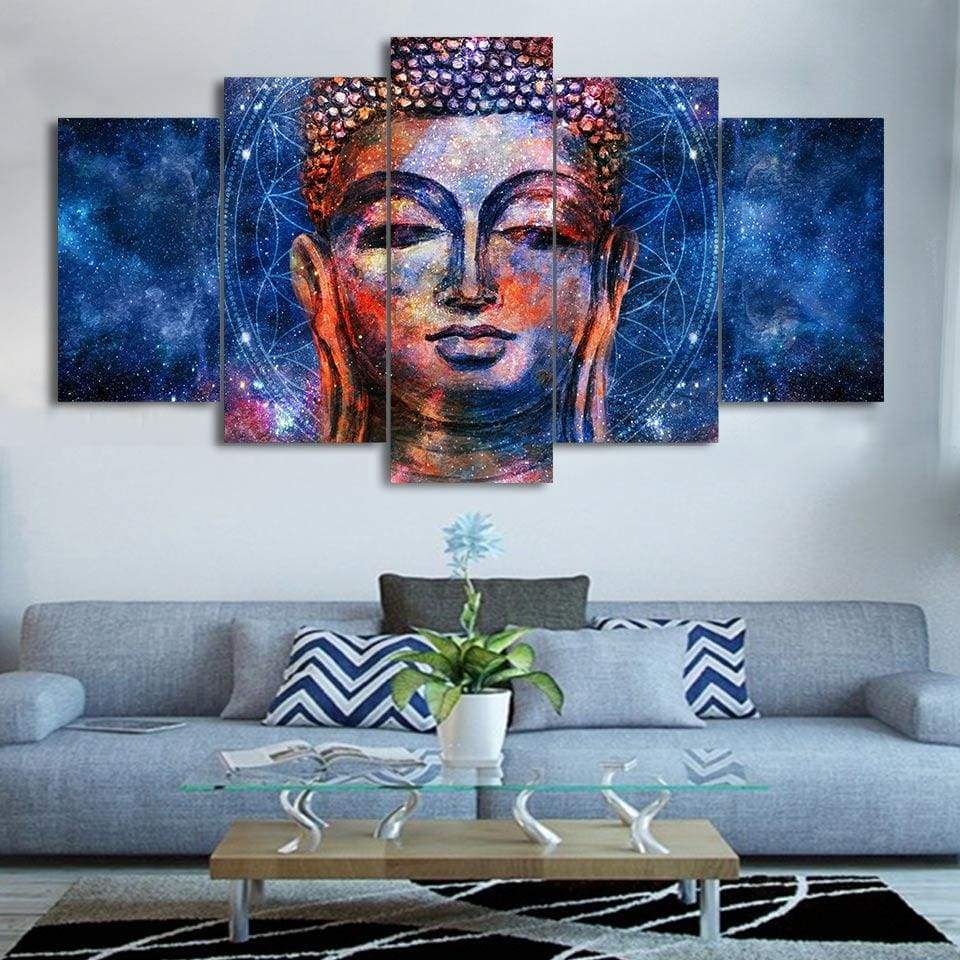 TÊTE DE BOUDDHA 5 - Tableau mural sur toile imprimée - Art-Cadre.fr