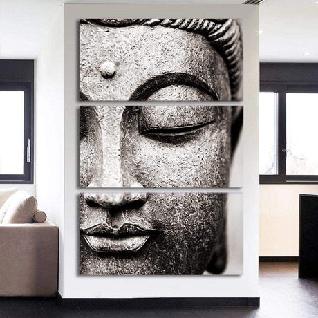 TÊTE DE BOUDDHA 6 - Tableau mural sur toile imprimée - Art-Cadre.fr