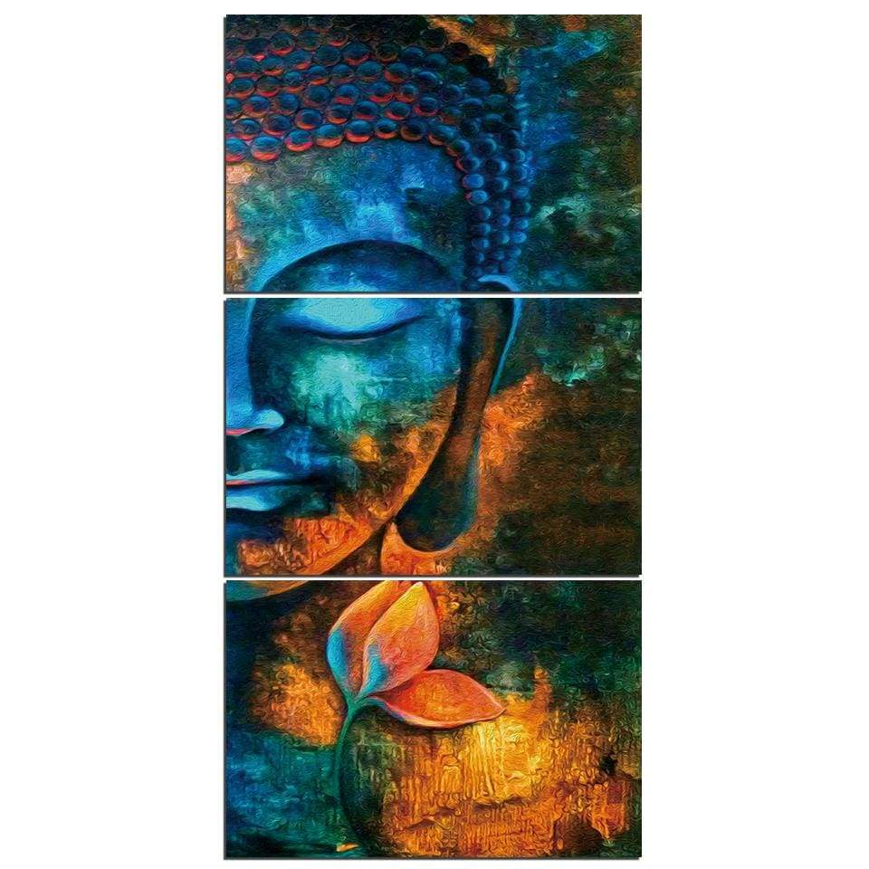TÊTE DE BOUDDHA 7 - Tableau mural sur toile imprimée - Art-Cadre.fr