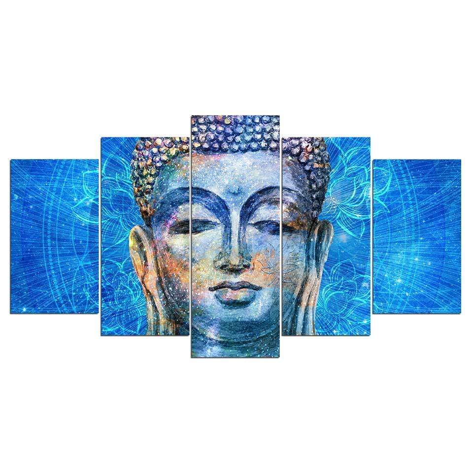 TÊTE DE BOUDDHA 8 - Tableau mural sur toile imprimée - Art-Cadre.fr