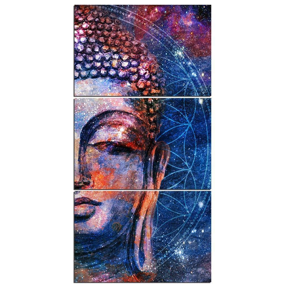 TÊTE DE BOUDDHA 9 - Tableau mural sur toile imprimée - Art-Cadre.fr