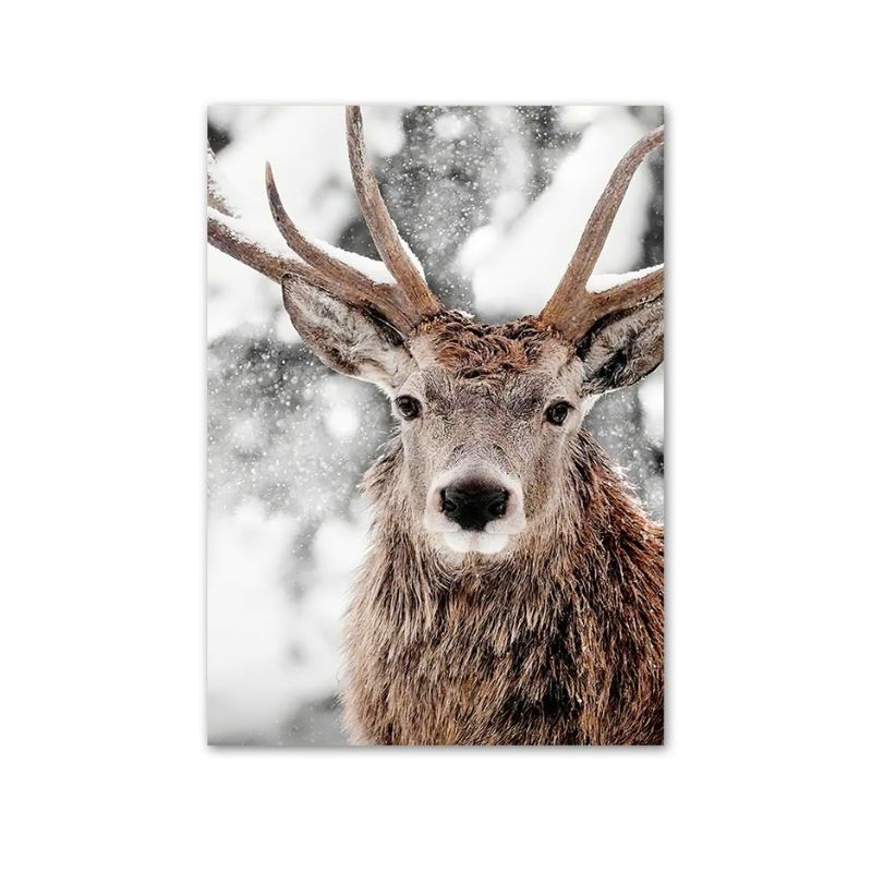 Tableau tète de cerf toile