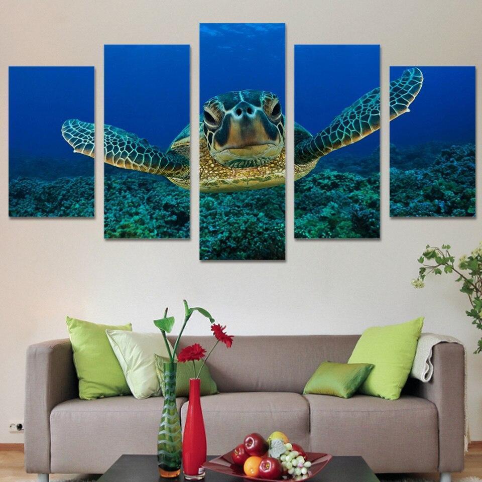 TORTUE IMBRIQUÉE - Tableau mural sur toile imprimée - Art-Cadre.fr