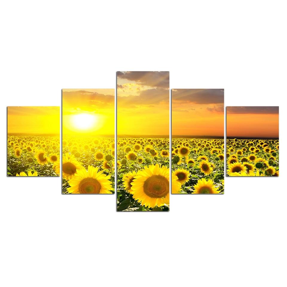 TOURNESOLS - Tableau mural sur toile imprimée - Art-Cadre.fr
