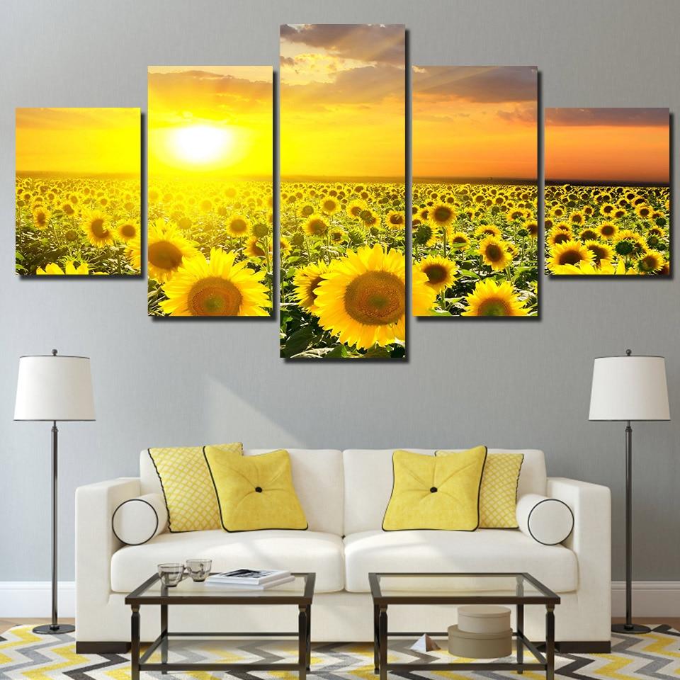 TOURNESOLS - Tableau mural sur toile imprimée - Art-Cadre.fr