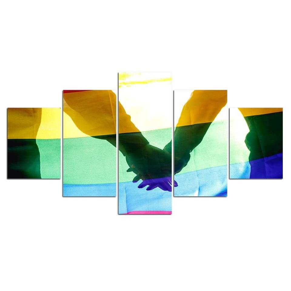 UNION LGBT - Tableau mural sur toile imprimée - Art-Cadre.fr