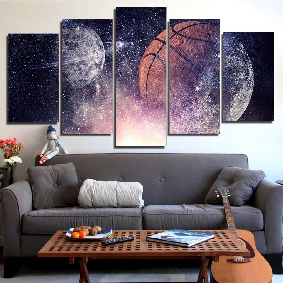 UNIVERS BASKET - Tableau mural sur toile imprimée - Art-Cadre.fr
