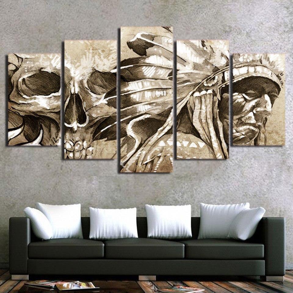 VIEIL INDIEN - Tableau mural sur toile imprimée - Art-Cadre.fr