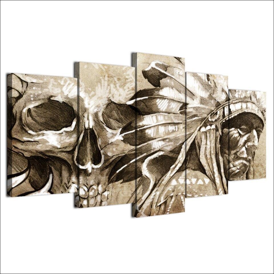 VIEIL INDIEN - Tableau mural sur toile imprimée - Art-Cadre.fr