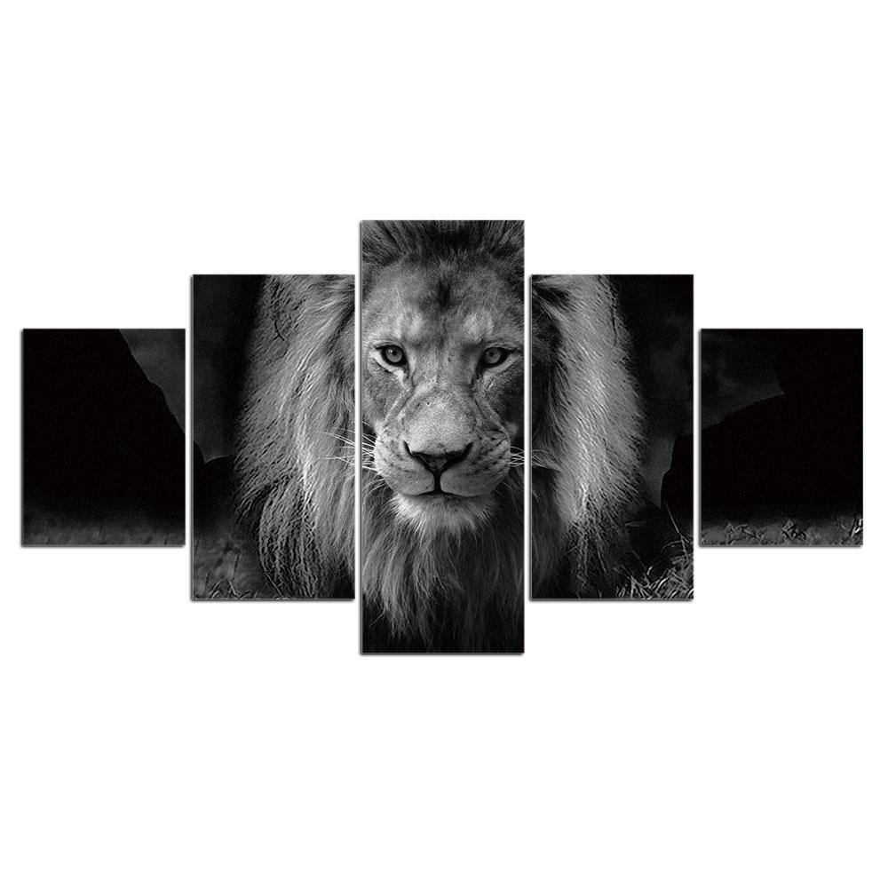 VIEUX LION - Tableau mural sur toile imprimée - Art-Cadre.fr