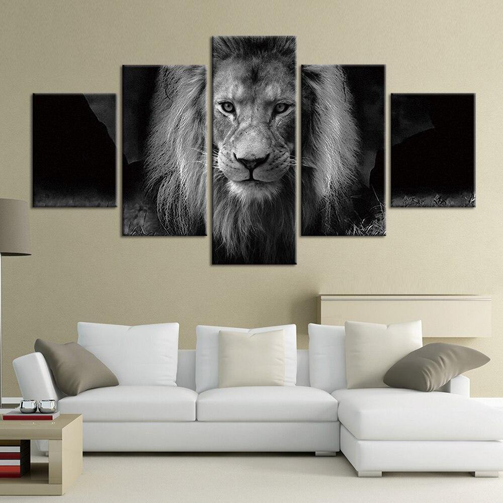 VIEUX LION - Tableau mural sur toile imprimée - Art-Cadre.fr