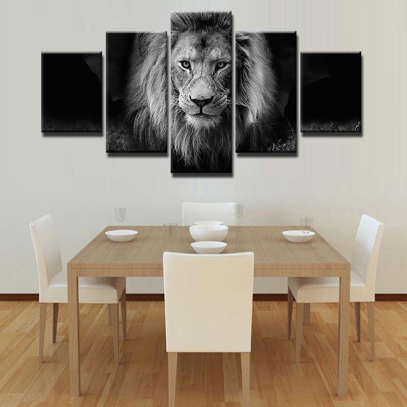 VIEUX LION - Tableau mural sur toile imprimée - Art-Cadre.fr