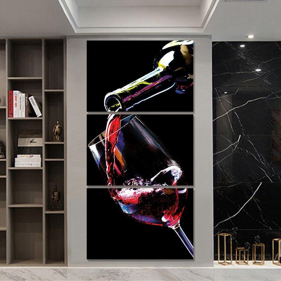 VIN TIRÉ - Tableau mural sur toile imprimée - Art-Cadre.fr