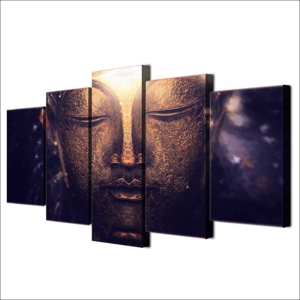 VISAGE DE BOUDDHA 2 - Tableau mural sur toile imprimée - Art-Cadre.fr