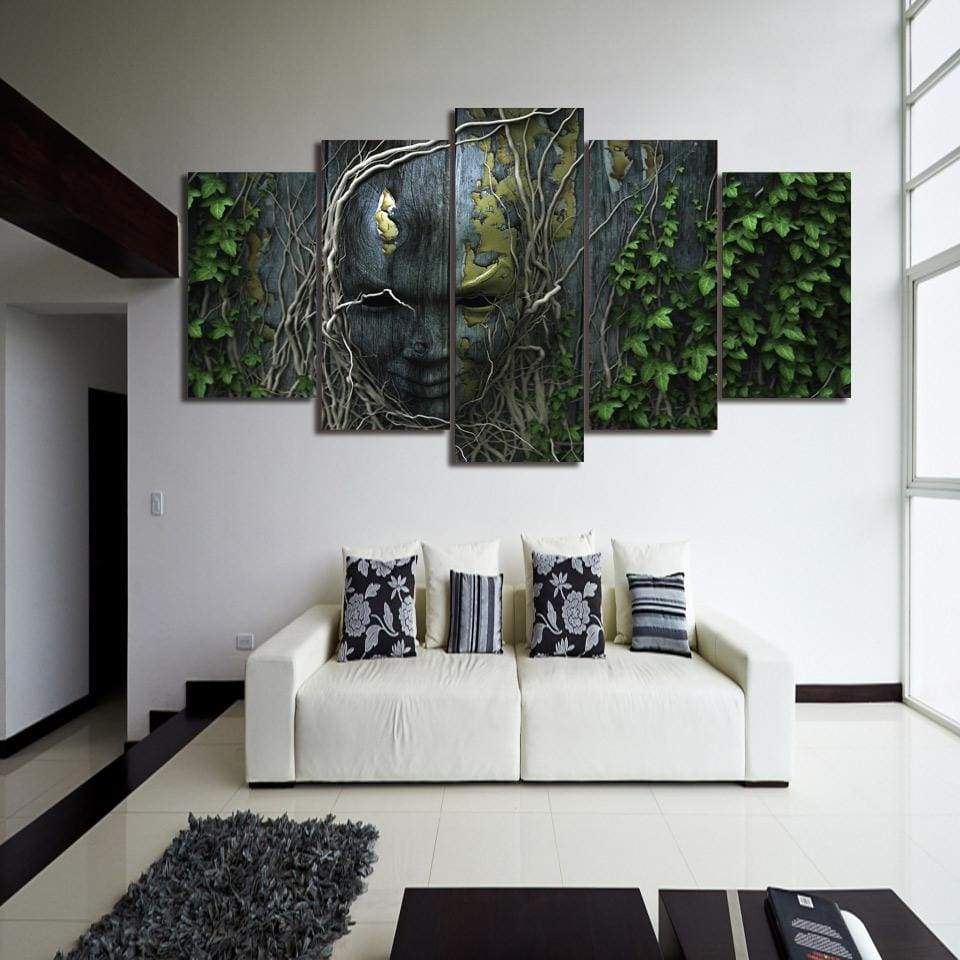 VISAGE - Tableau mural sur toile imprimée - Art-Cadre.fr